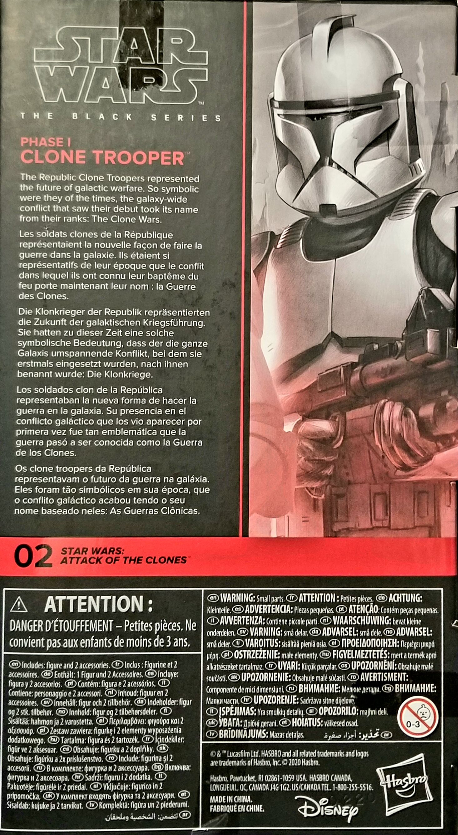 #02 | Clone Trooper (Phase 1) - Hasbro (Star Wars: Black Series Wave 27) action figure collectible [Barcode 5010993754687] - Main Image 2