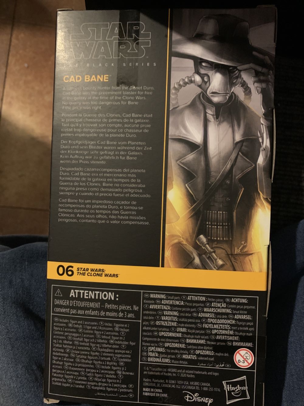 Cad Bane - Hasbro (Star Wars Black 6”) (Starwars Black 6 inch) action figure collectible [Barcode 5010993754724] - Main Image 2