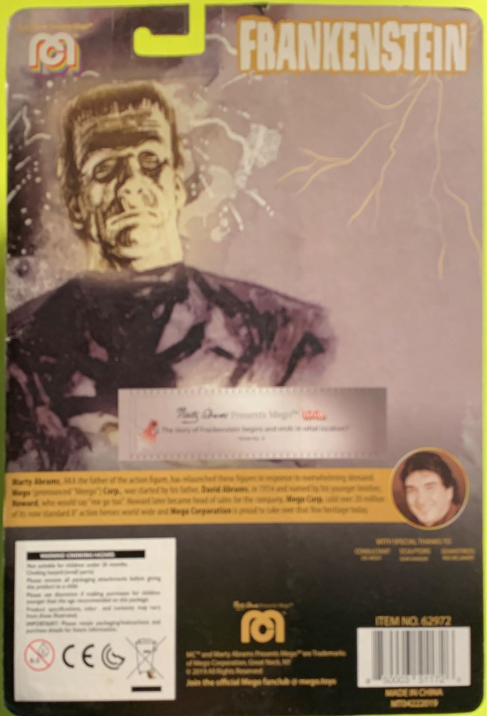Mego: Frankenstein With Scares - Mego Corp (Horror) action figure collectible [Barcode 850003511726] - Main Image 2