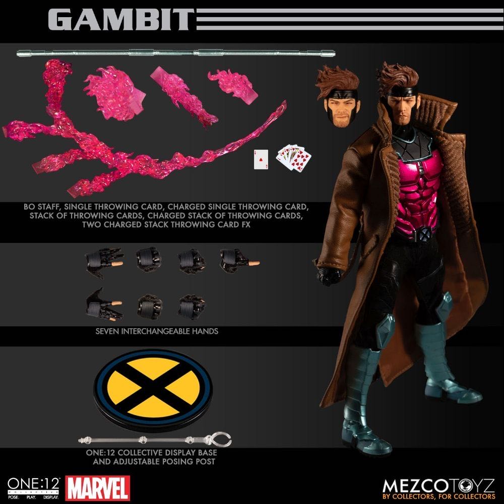Gambit - Mezco (Marvel Mezco One) action figure collectible - Main Image 2