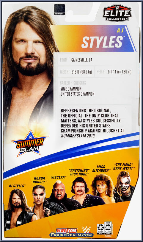 AJ Styles - Mattel Wwe (WWE Elite Collection 77) action figure collectible - Main Image 4