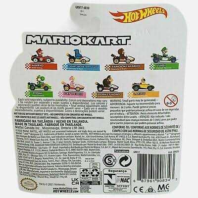 Hot Wheels-Mario Kart-Tanooki Mario (Standard Kart) - Hot Wheels (Mario) action figure collectible [Barcode 887961811605] - Main Image 4