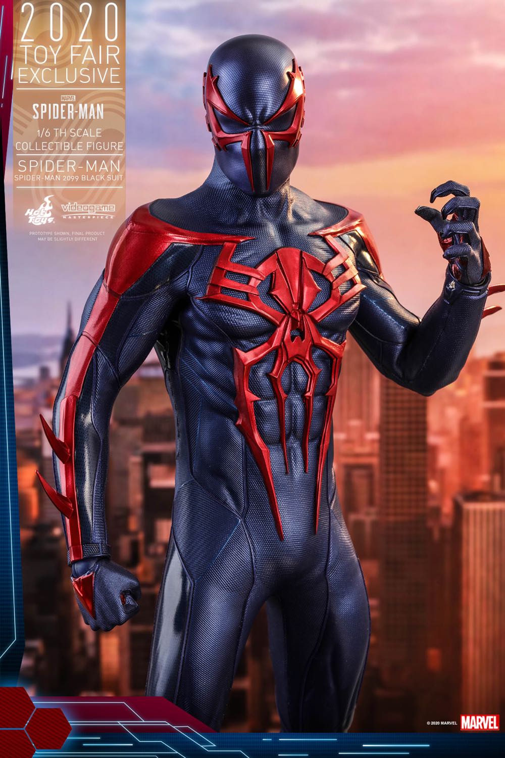 Spider Man 2099 - Hot Toys (Video Game Masterpiece Series) action figure collectible [Barcode 906327] - Main Image 2