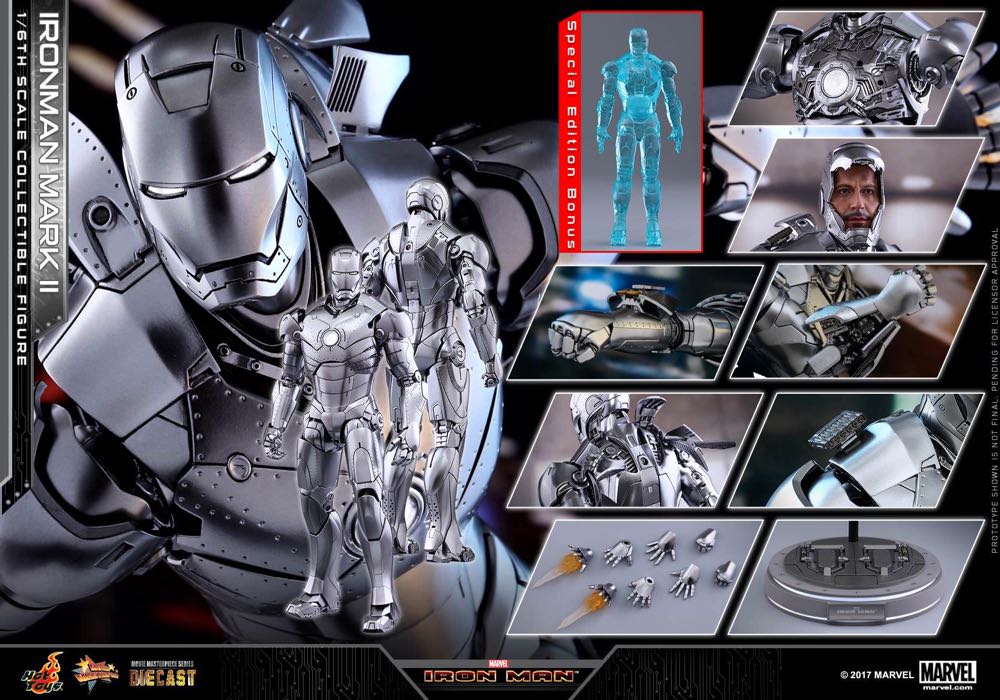 Hot Toys Iron Man 1/6 Mark 2 (II) - Hot Toys (Iron Man) action figure collectible [Barcode 4897011187174] - Main Image 3