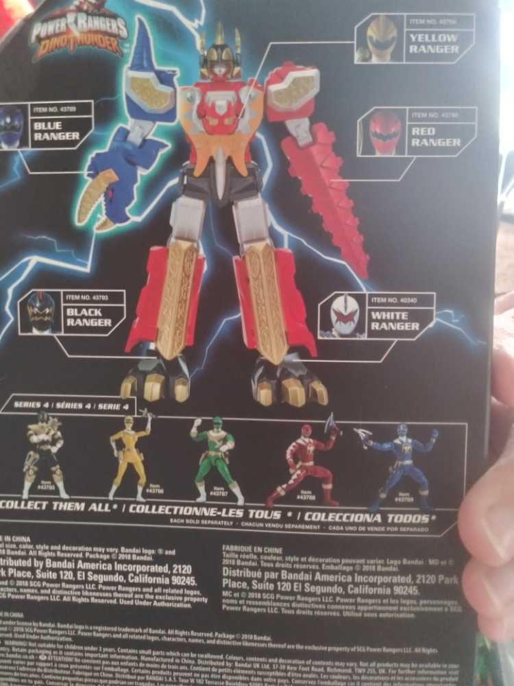 Power Rangers Legacy Action Figures -- Dinothunder -- Blue - Bandai America (Power Rangers Legacy Collection) action figure collectible [Barcode 045557437893] - Main Image 2