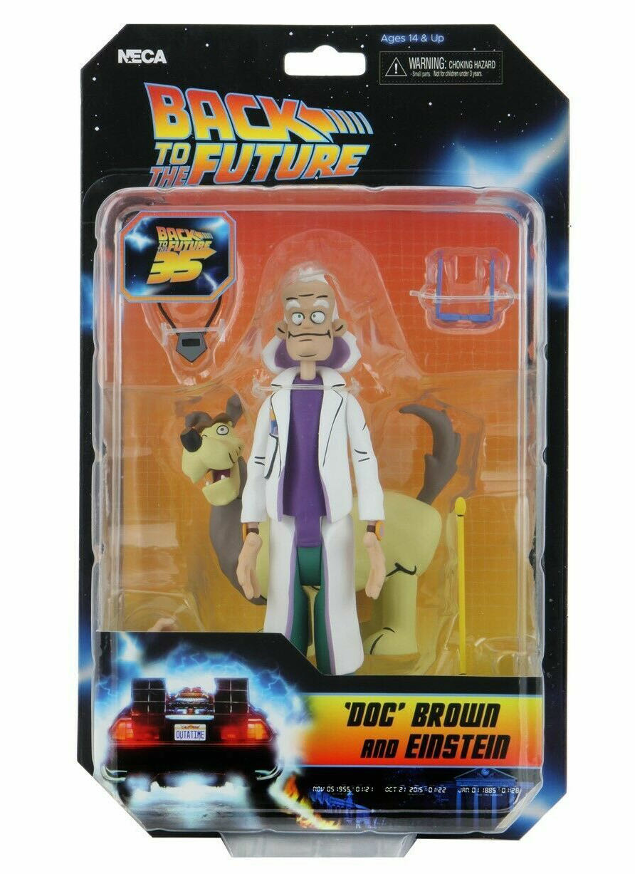 Doc Brown And Einstein - Neca (Back To The Future) action figure collectible [Barcode 634482536025] - Main Image 3