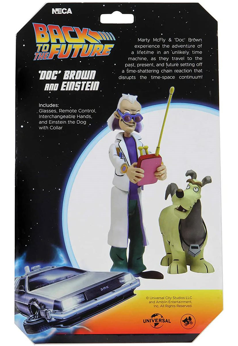 Doc Brown And Einstein - Neca (Back To The Future) action figure collectible [Barcode 634482536025] - Main Image 4
