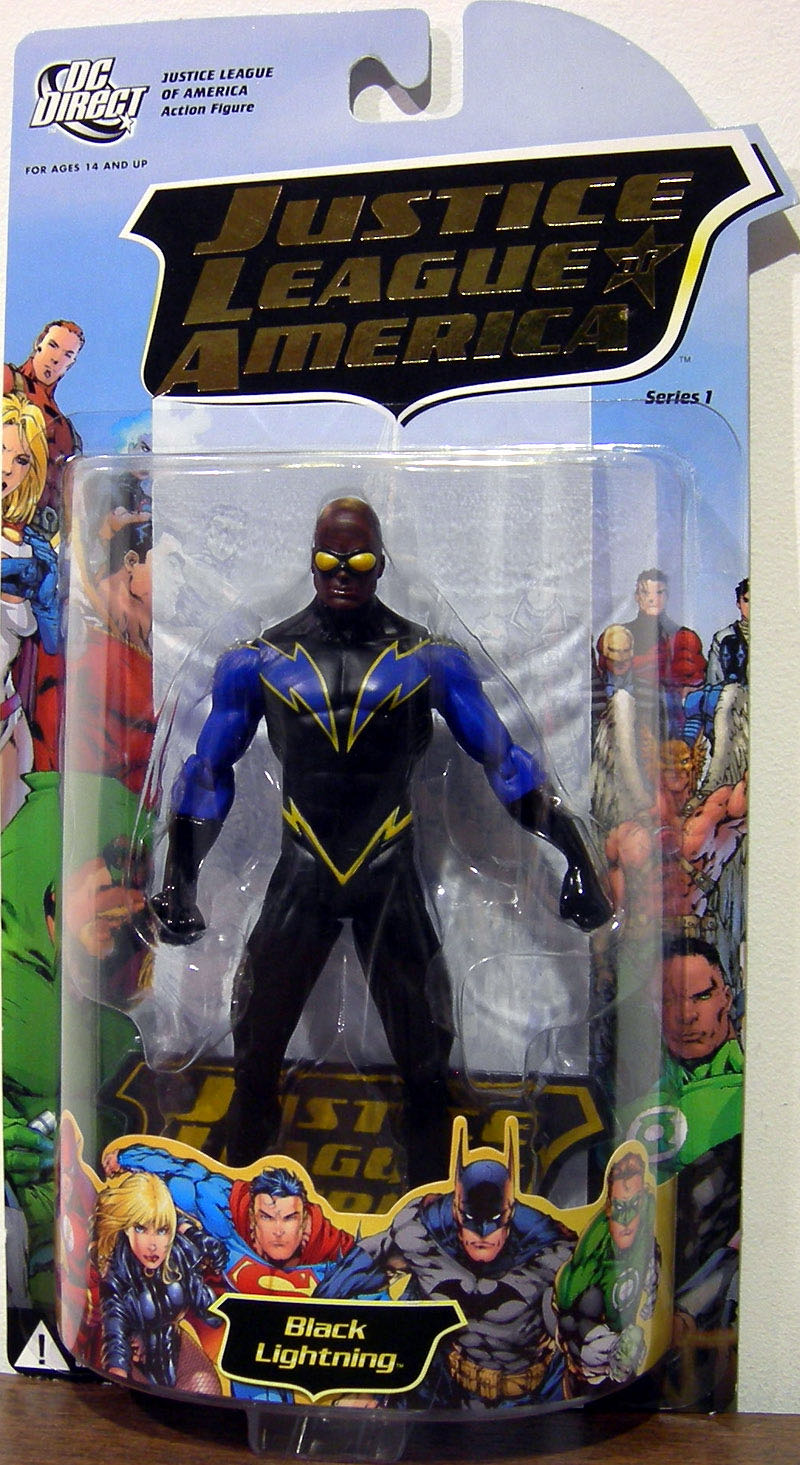 Black Lightning - Mattel (JLA : Justice League Of America) action figure collectible [Barcode 761941260150] - Main Image 3