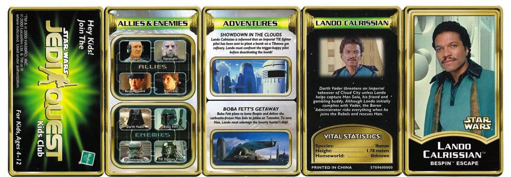 Lando Calrissian (Bespin Escape) - Hasbro ( POTJ ) (Power Of The Jedi ( 2000 - 2002 )) action figure collectible [Barcode 076930845899] - Main Image 3