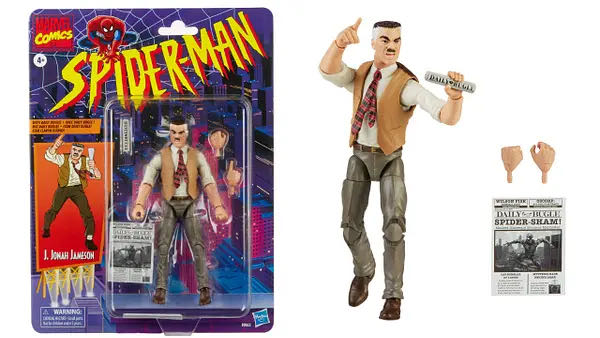 Legends Retro: J. Jonah Jameson - Hasbro (Spider-Man Retro Series) action figure collectible [Barcode 5010993767304] - Main Image 3