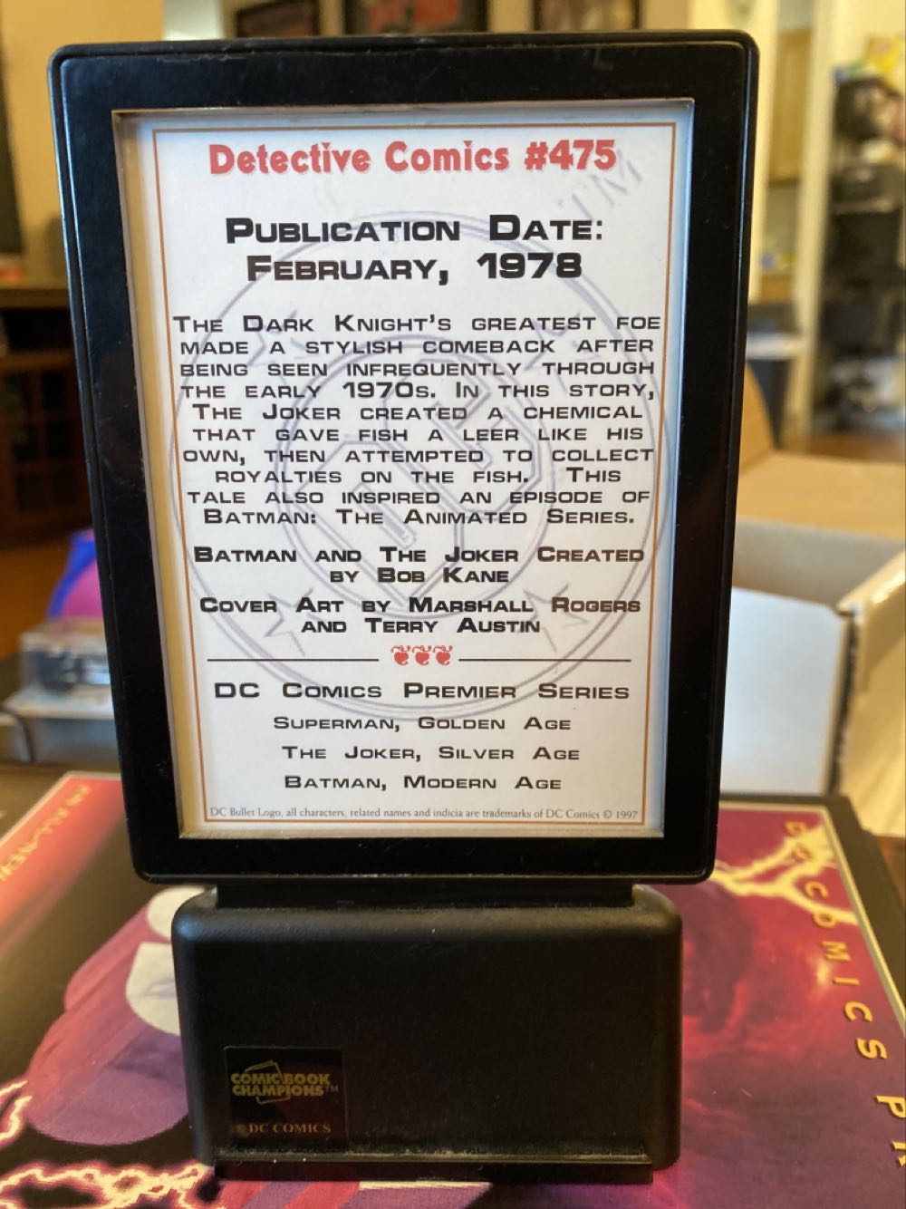 DC Comic Book Champions Fine Pewter Joker  (Pewter - Comic Book Champions) action figure collectible - Main Image 2