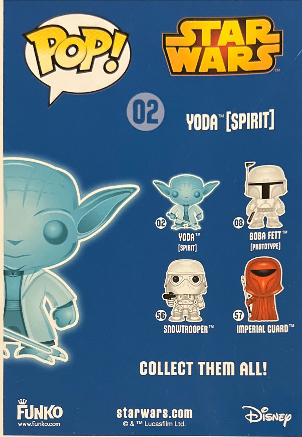 Yoda (spirit) #02 - Funko (Funko Pop) action figure collectible [Barcode 849803055400] - Main Image 3