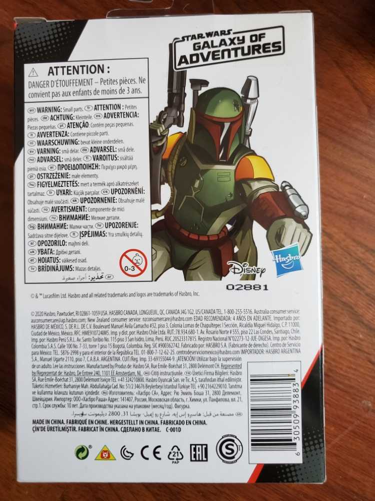 Star Wars Galaxy of Adventures Boba Fett - Hasbro (Star Wars Galaxy of Adventures) action figure collectible [Barcode 630509938834] - Main Image 3
