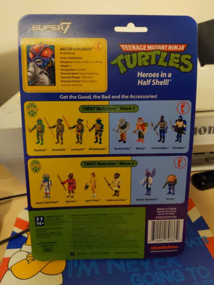 Baxter Stockman - Super7 (Teenage Mutant Ninja Turtles) action figure collectible [Barcode 840049807372] - Main Image 2