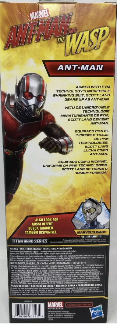 Ant-Man - Scott Lang - Hasbro (Marvel Titan Hero Series) action figure collectible [Barcode 630509617265] - Main Image 2