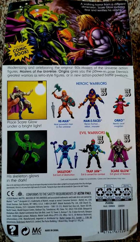Scare Glow - Mattel (Masters Of The Universe - Origins) action figure collectible [Barcode 887961875393] - Main Image 3