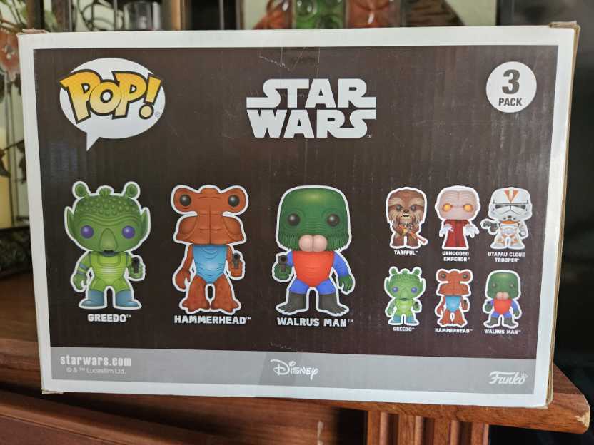 3 Pack Greedo, Hammerhead, Walrus Man - Funko (Star Wars) (Funko Pop!) action figure collectible [Barcode 889698114875] - Main Image 3