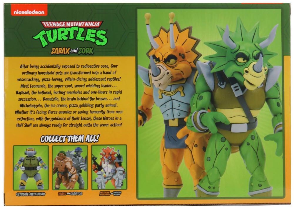 Neca - Zarax & Zork (Cartoon) - Neca (TMNT Cartoon Series) action figure collectible [Barcode 634482541593] - Main Image 2