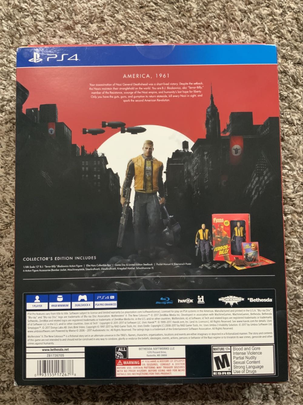 Wolfenstein Ii: The New Colossus Collector’s Edition - Bethesda (Wolfenstein) action figure collectible [Barcode 093155172678] - Main Image 2