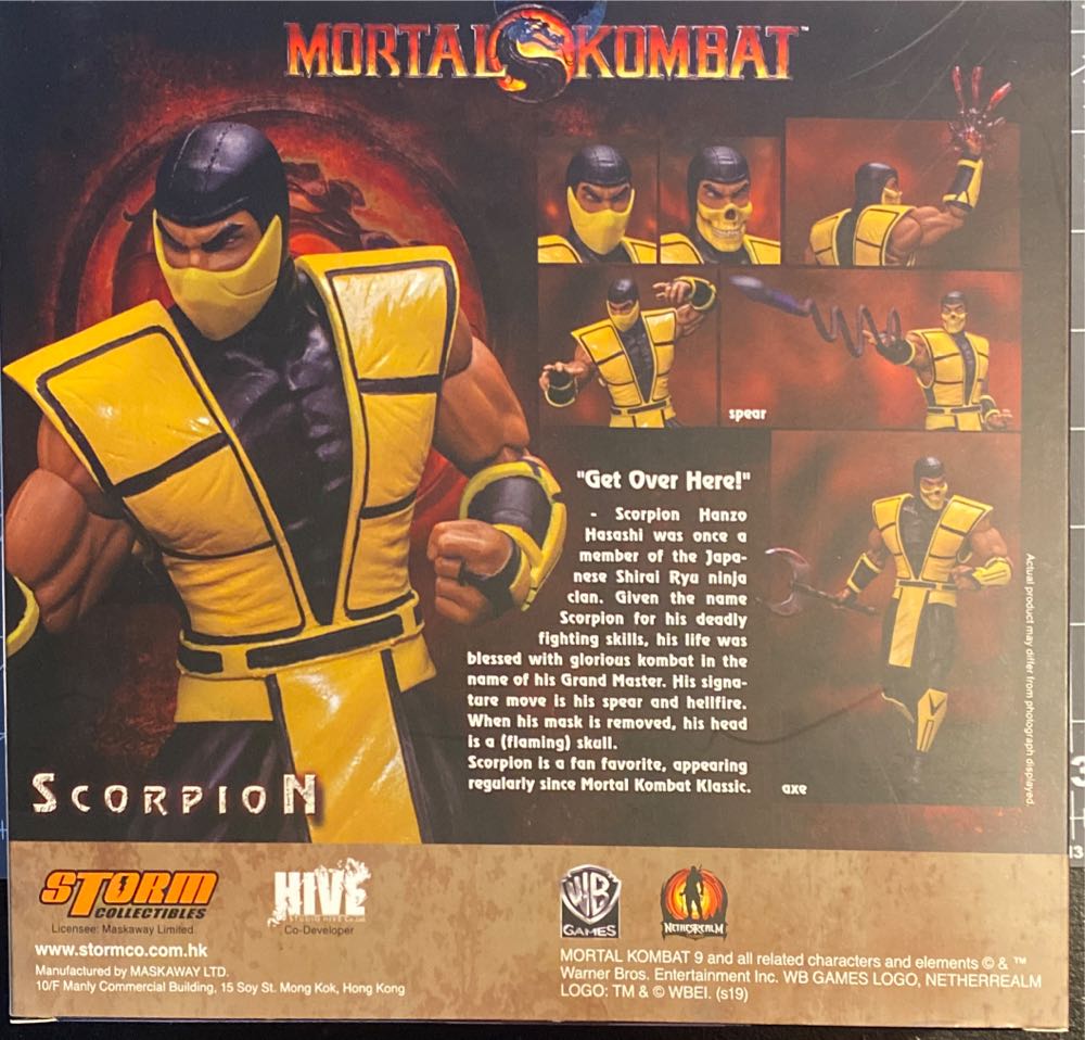 MK: 1:12 Scorpion (MK3) - Storm Collectibles (Mortal Kombat) action figure collectible [Barcode 4897072871128] - Main Image 3