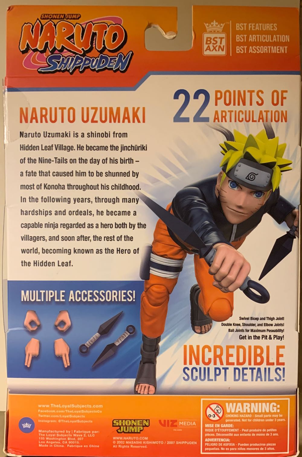 Naruto Uzumaki - The Loyal Subjects (Naruto Shippuden) action figure collectible [Barcode 850795008695] - Main Image 2