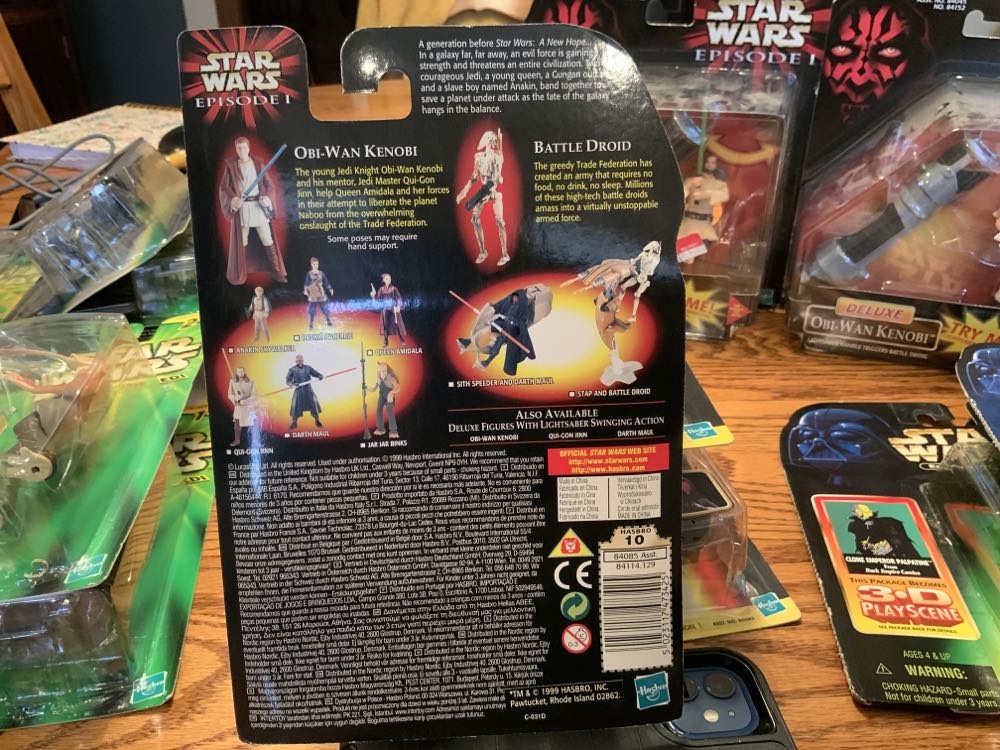 Obi-Wan Kenobi with bonus Battle Droid - Hasbro (Star Wars: Episode I) action figure collectible [Barcode 5023117473425] - Main Image 2