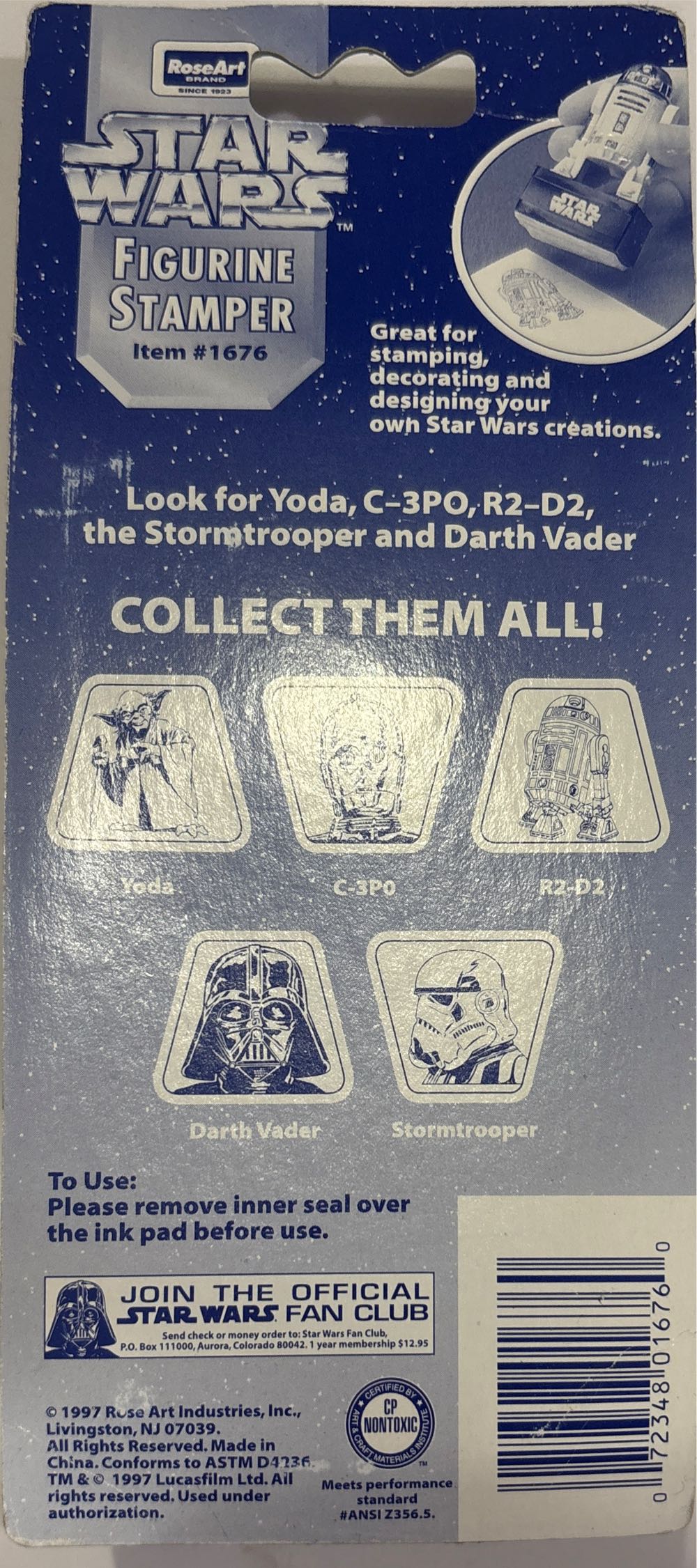 Darth Vader Figurine Stamper  action figure collectible [Barcode 072348016760] - Main Image 4