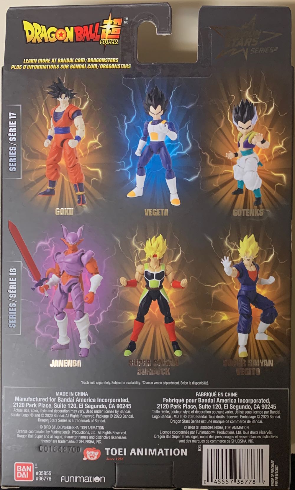 Anime - Dragon Stars Series 18 - Super Saiyan Bardock - Bandai America (Dragon Stars) action figure collectible [Barcode 045557367787] - Main Image 2