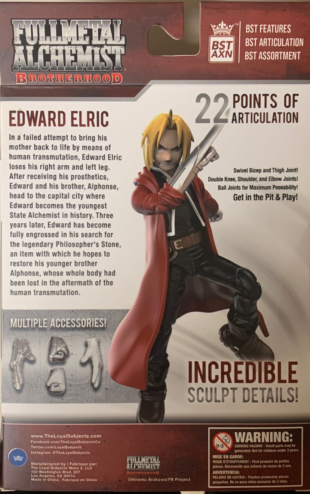 Bst Axn The Loyal Subjects Fullmetal Alchemist Edward Elric - The Loyal Subjects (Fullmetal Alchemist: Brotherhood) action figure collectible [Barcode 850795008664] - Main Image 2