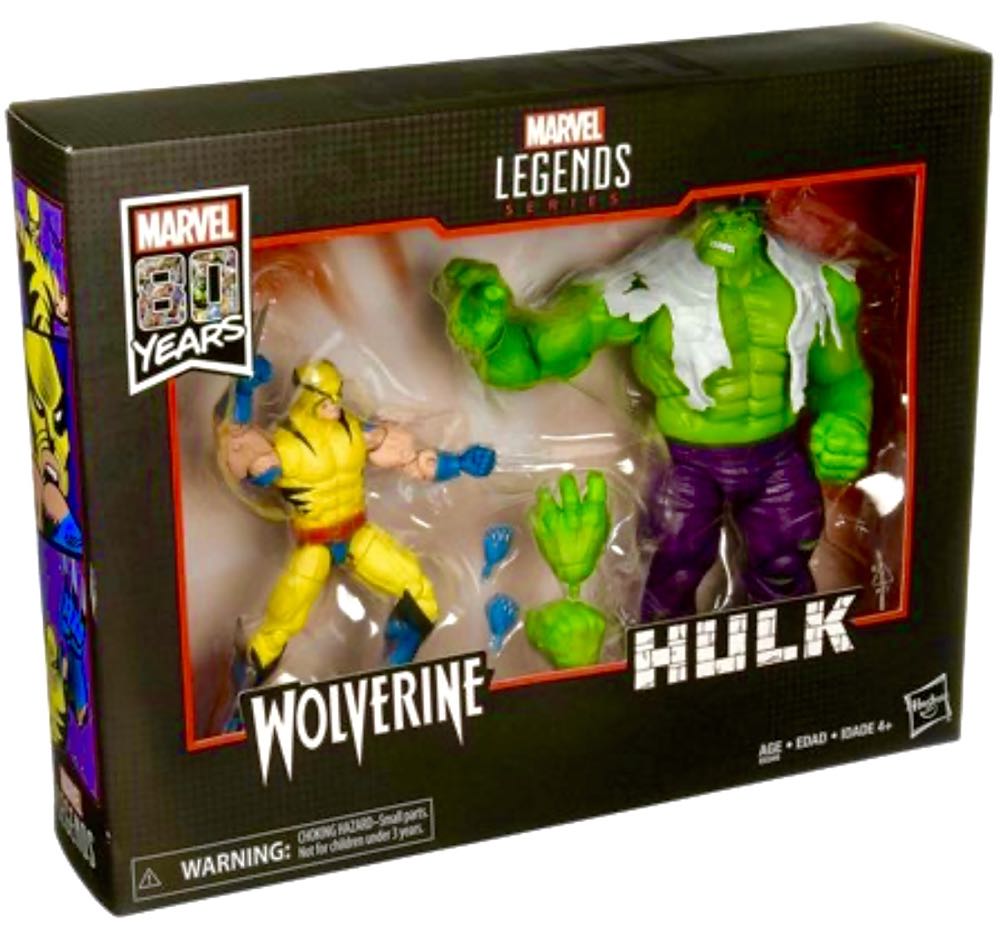 Marvel Legends 80th Anniversary Series: Wolverine Vs Hulk - Hasbro (Marvel Legends Deluxe Series) action figure collectible - Main Image 3