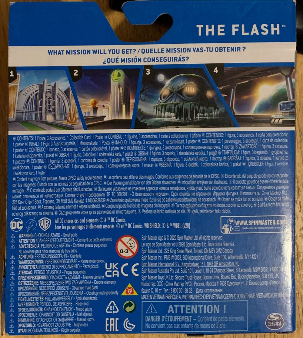 Spin Master 4” (Heroes Unite) REVERSE FLASH - Spin Master (DC Comics) action figure collectible [Barcode 778988310984] - Main Image 3