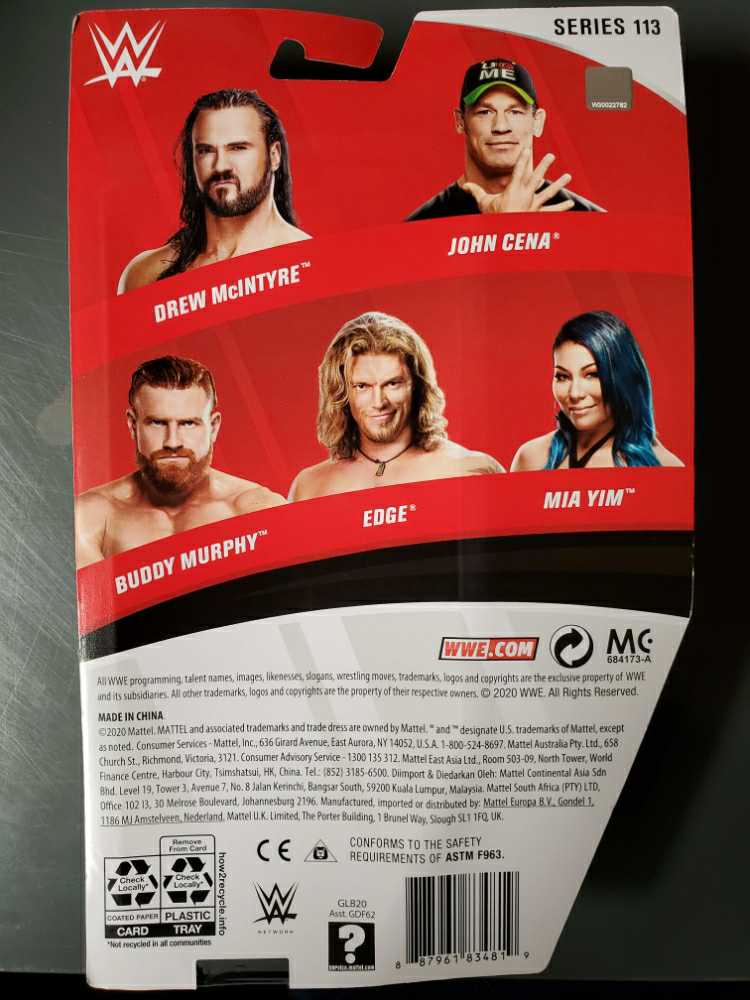 Mia Yim Basic 113 - Mattel (WWE Basic Series #113) action figure collectible [Barcode 887961834819] - Main Image 3