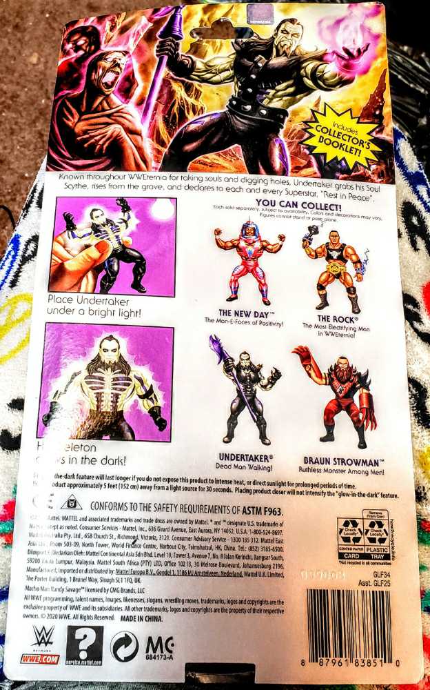 Undertaker MOTU - Mattel (Masters Of The WWE Universe Wave 3) action figure collectible [Barcode 887961838510] - Main Image 2