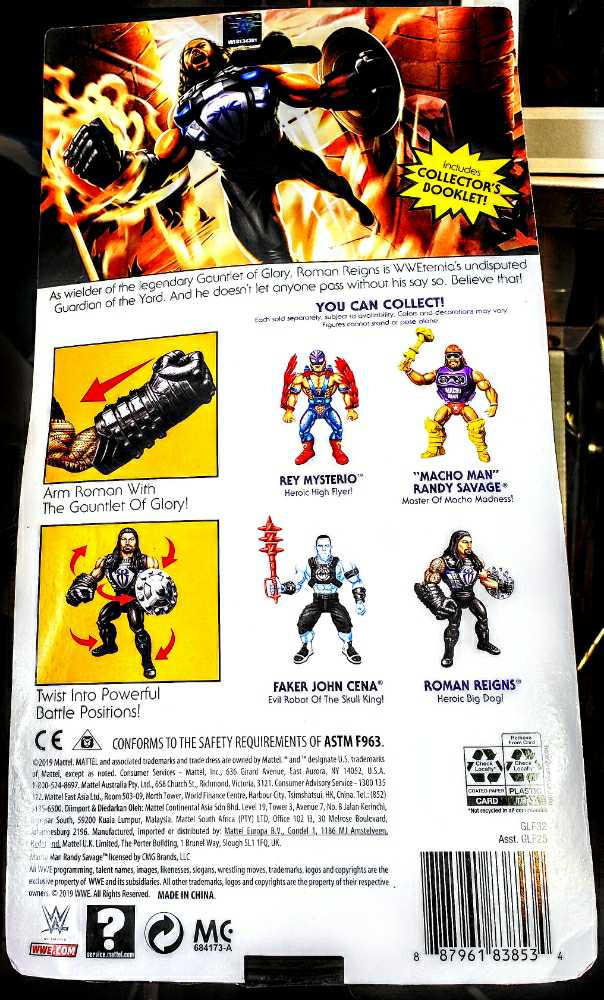 Masters Of The WWE Roman Reigns - Mattel Inc (Masters Of The W Universe) action figure collectible [Barcode 887961838534] - Main Image 2