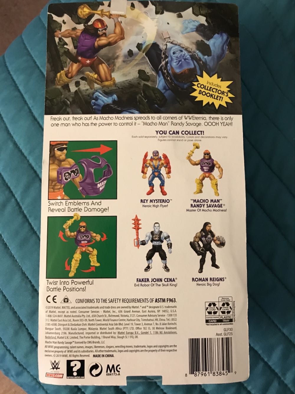 "Macho Man” Randy Savage - Mattel (Masters Of The WWE Universe) action figure collectible [Barcode 887961838459] - Main Image 2