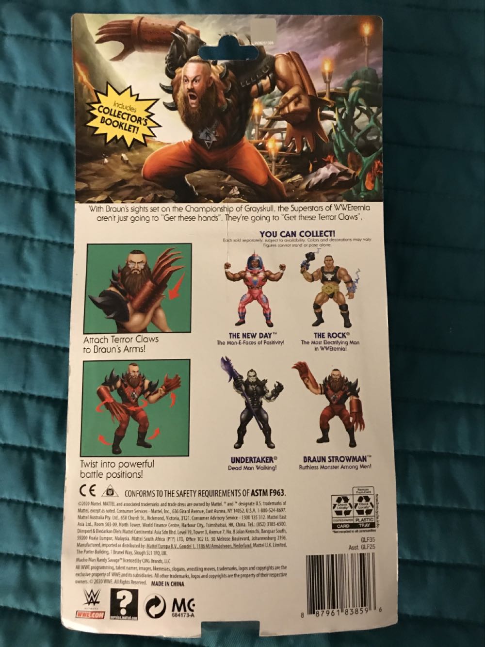 Braun Strowman MOTU - Mattel (Masters Of The WWE Universe) action figure collectible [Barcode 887961838596] - Main Image 2
