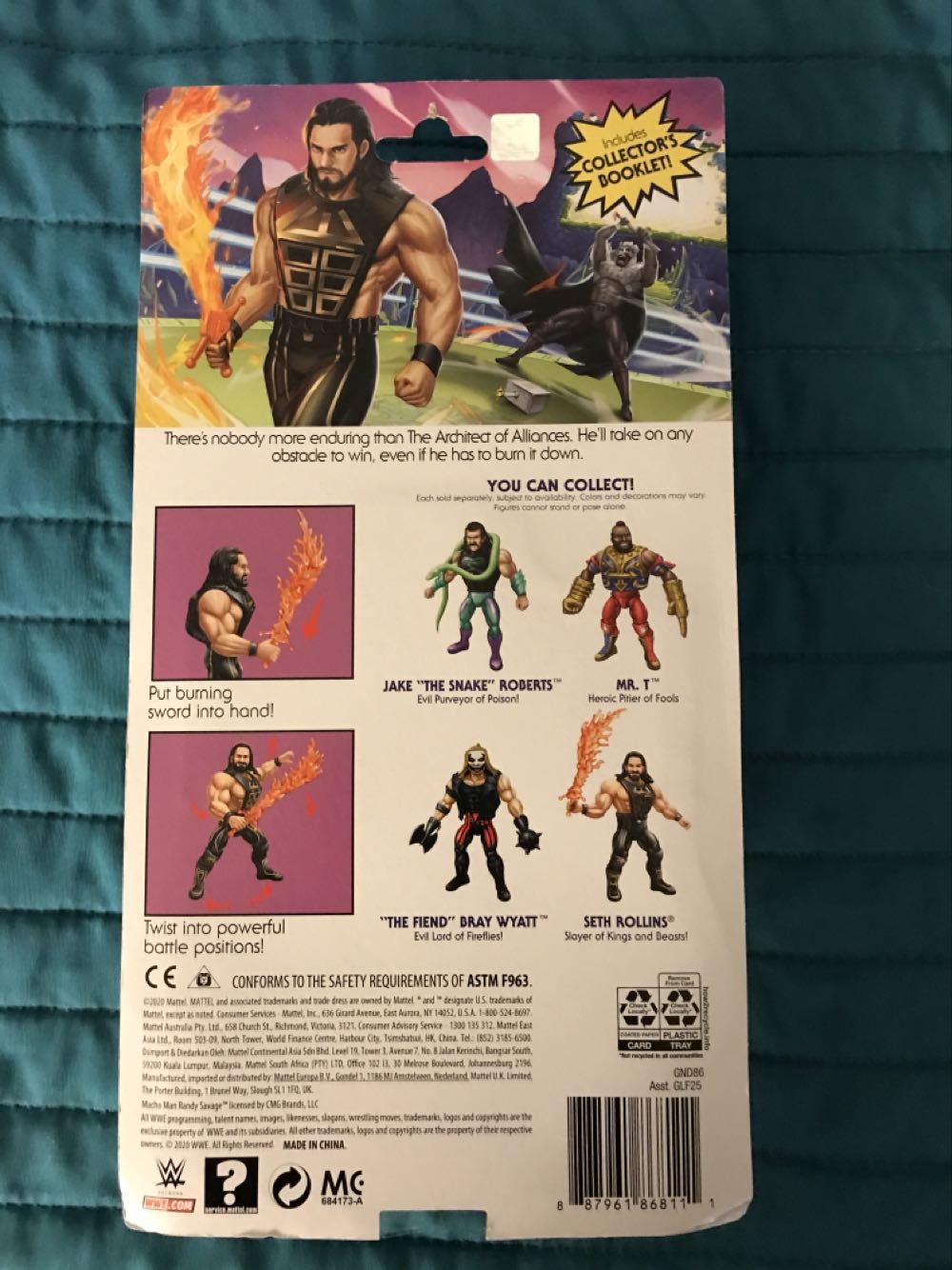 Seth Rollins - Mattel (Masters Of The WWE Universe Wave 4) action figure collectible [Barcode 887961868111] - Main Image 2