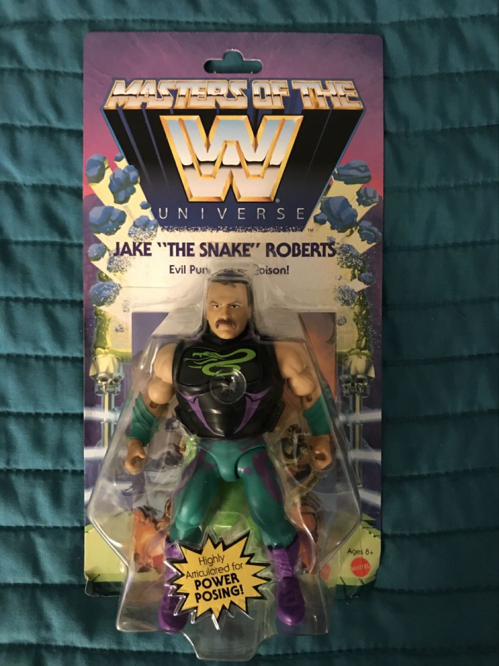 MotU Origins MotWU - Jake the Snake Roberts - Mattel (Masters Of The WWE Universe) action figure collectible [Barcode 887961838480] - Main Image 1