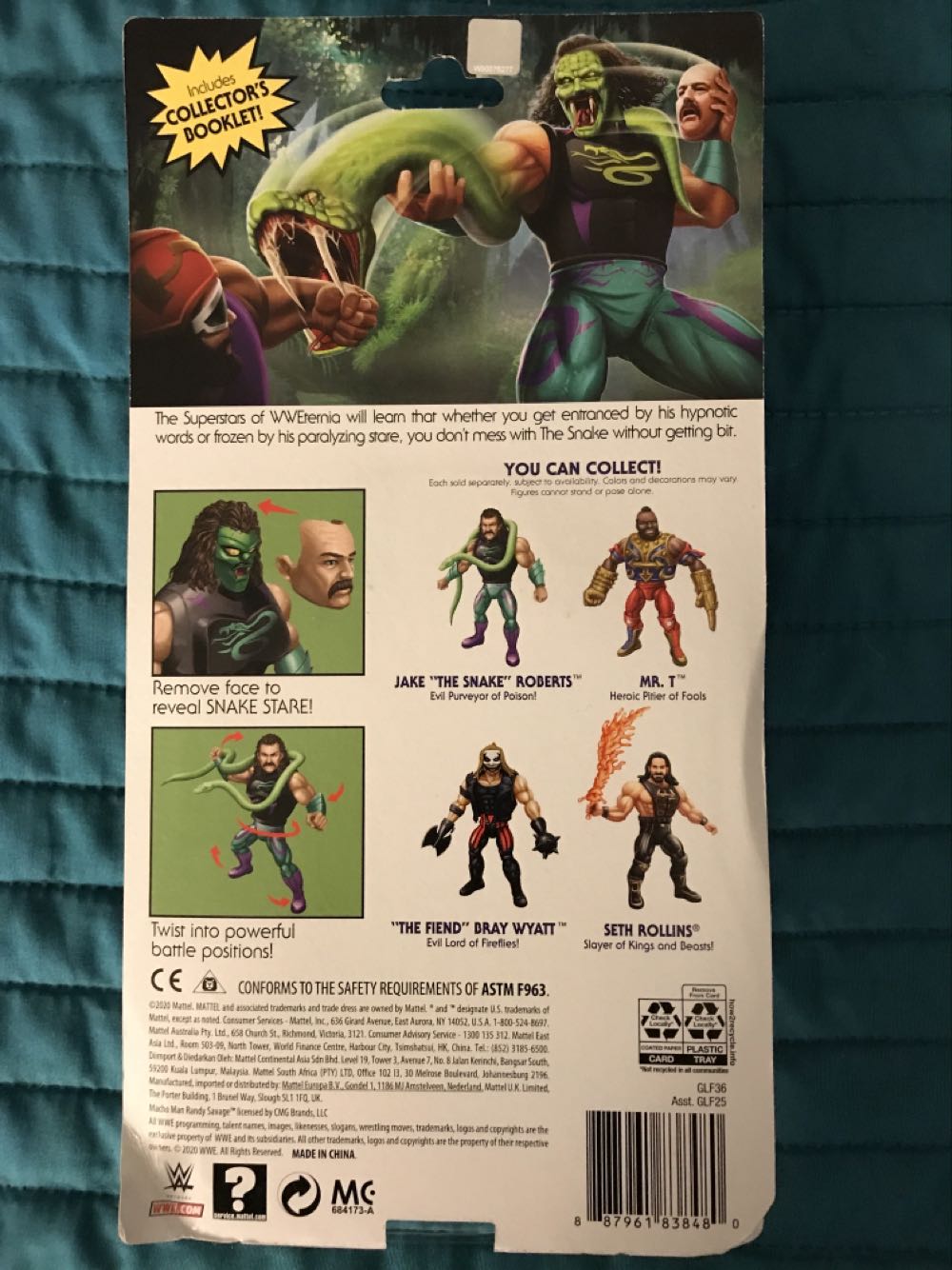 MotU Origins MotWU - Jake the Snake Roberts - Mattel (Masters Of The WWE Universe) action figure collectible [Barcode 887961838480] - Main Image 2