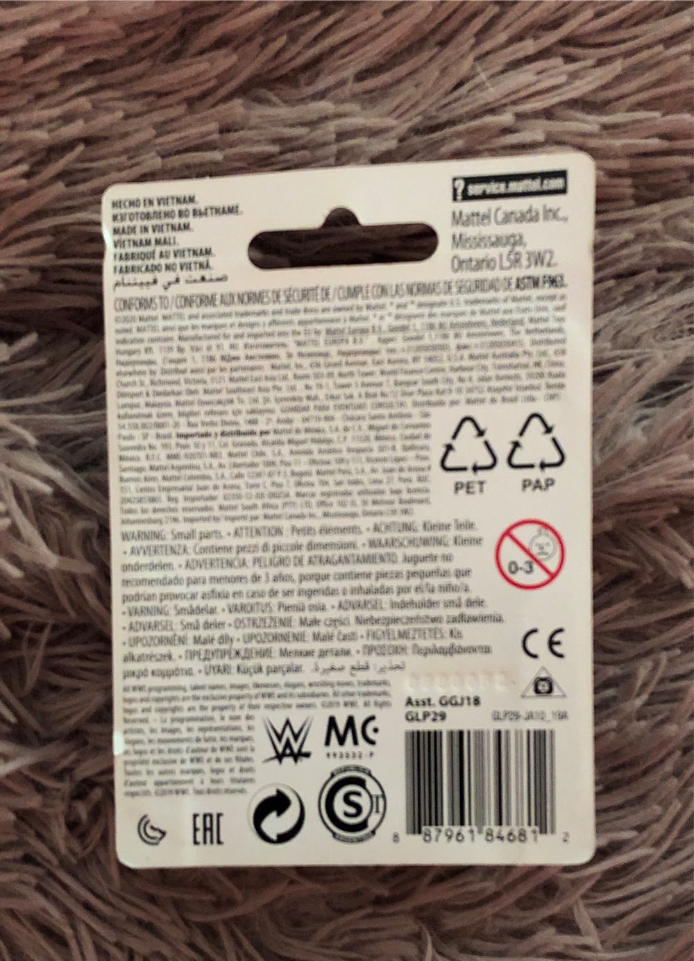 WWE Micro John Cena - Mattel (Micro Collection) action figure collectible [Barcode 887961846812] - Main Image 2