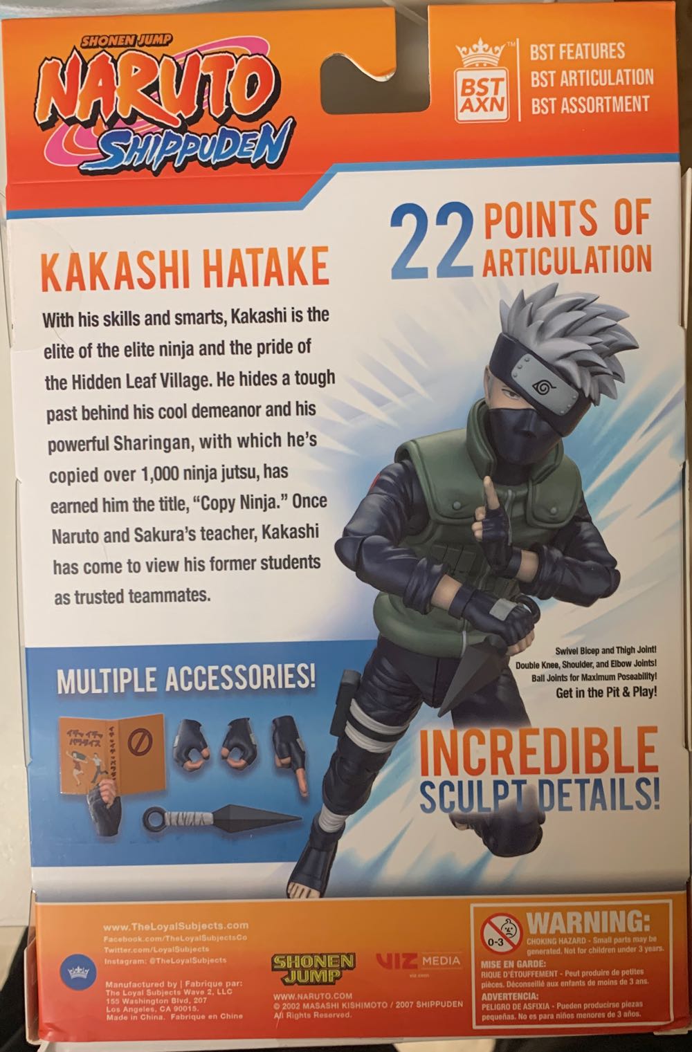 Kakashi Hatake - The Loyal Subjects (Naruto Shippuden) action figure collectible [Barcode 850795008701] - Main Image 2