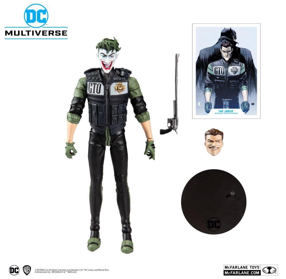 Multiverse Joker White Knight - McFarlane Toys / DC Multiverse action figure collectible - Main Image 3