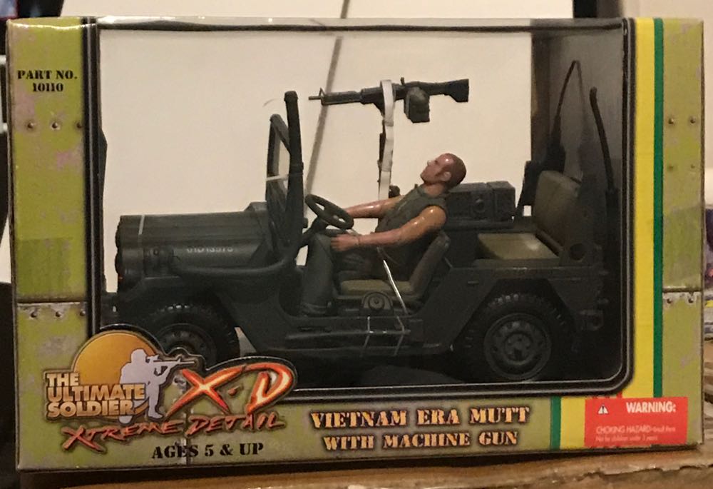 Vietnam Era Mutt With Machine Gun - 21st Century Toys (The Ultimate Soldier X-D Xtreme Detail) action figure collectible [Barcode 638748101101] - Main Image 2