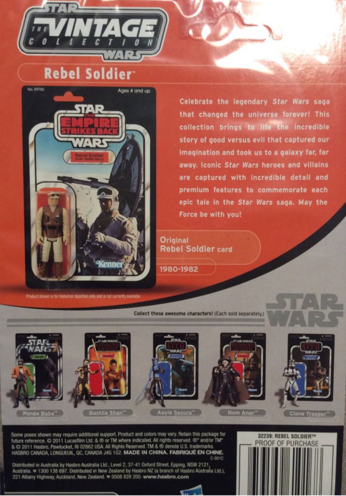 VC Rebel Soldier (Echo Base Battle Gear) - Hasbro (07. Toys - Retro/ Custom) action figure collectible - Main Image 2