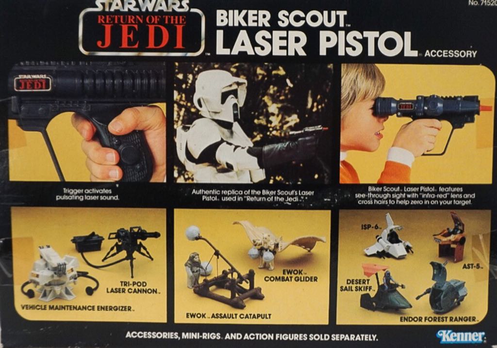 Playset - Biker Scout Laser Pistol - Kenner (09. Toys - Miscellaneous) action figure collectible - Main Image 2