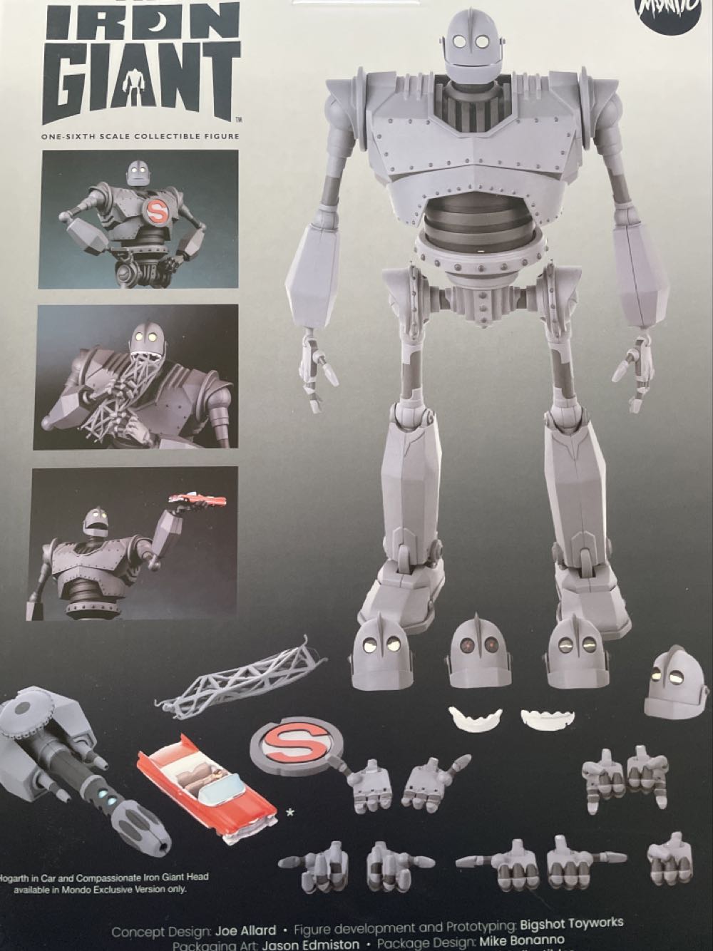 Mondo Exclusive Iron Giant With Car 1 6 Scale 20 Inch Dash ... - Mondo (Iron Giant) action figure collectible [Barcode 810041483683] - Main Image 2