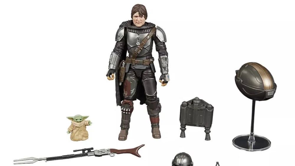 Din Djarin (the Mandalorian) & the Child - Hasbro (Star Wars: The Mandalorian (Season 1)) action figure collectible [Barcode 5010993789924] - Main Image 3