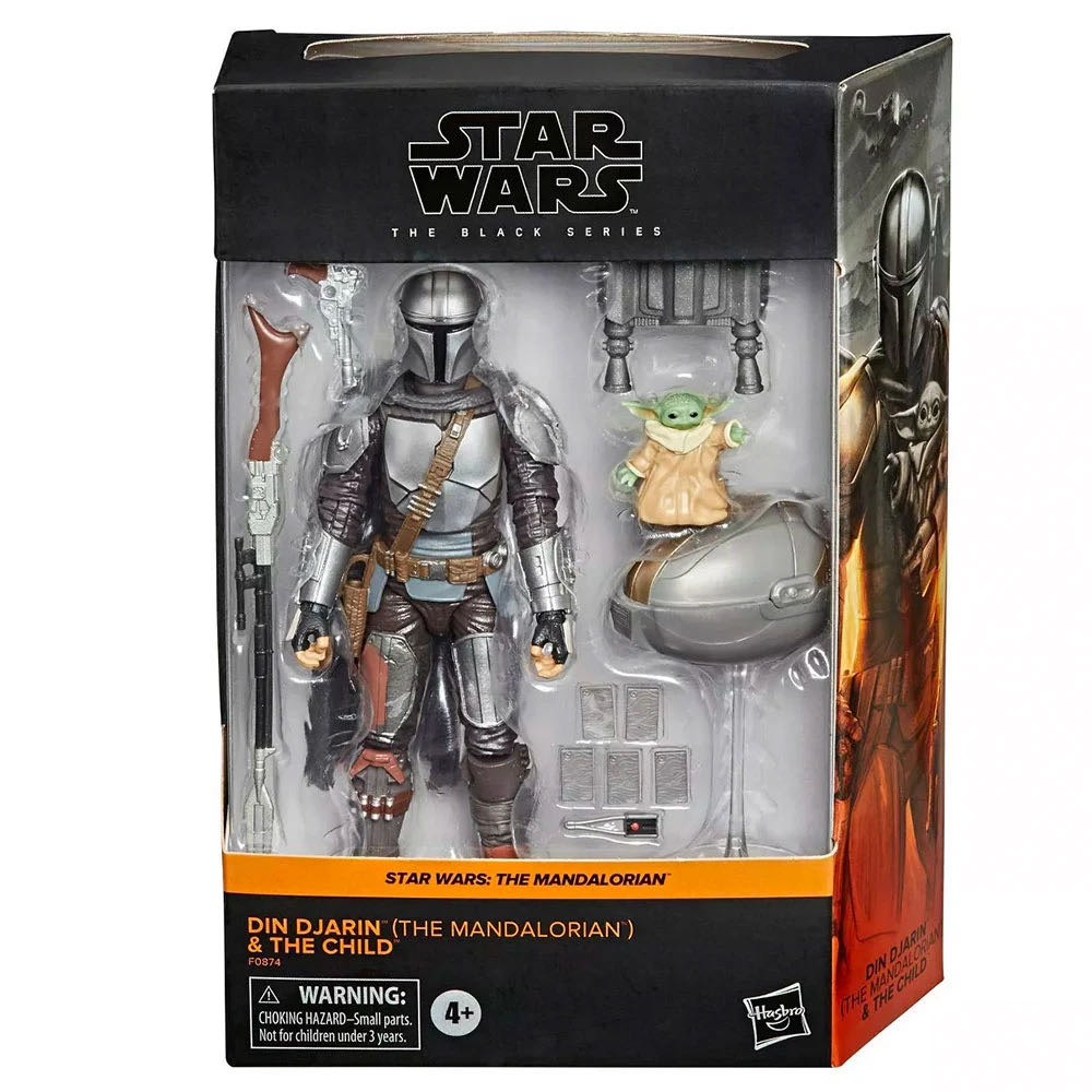 Din Djarin (the Mandalorian) & the Child - Hasbro (Star Wars: The Mandalorian (Season 1)) action figure collectible [Barcode 5010993789924] - Main Image 4