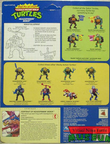 Headspinnin’ Bebop - Playmates Toys (Teenage Mutant Ninja Turtles) action figure collectible - Main Image 2