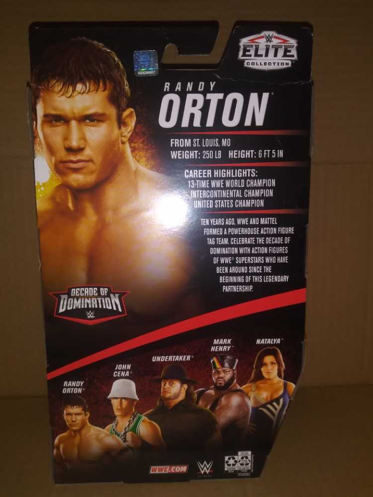 Randy Orton (Elite) - Mattel Wwe (WWE Decade Of Domination) action figure collectible [Barcode 887961906653] - Main Image 3